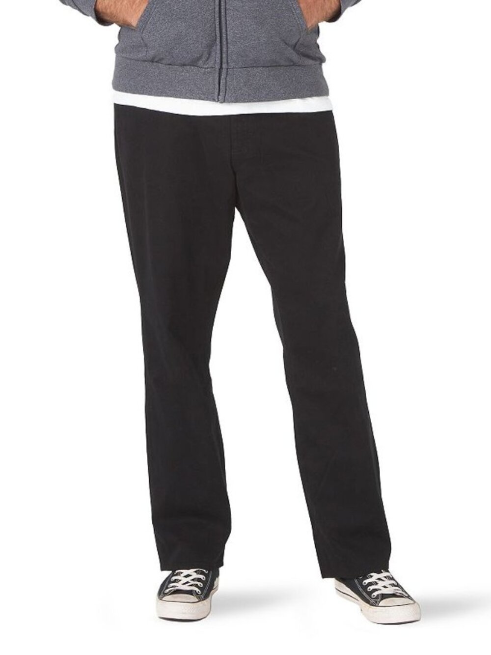 Big & Tall Lee Extreme Motion MVP Straight Tapered Jeans, Size: 46 X 32, Black